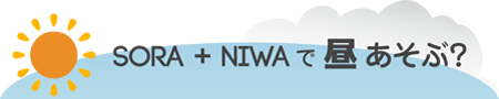 SORA + NIWA で昼あそぶ？